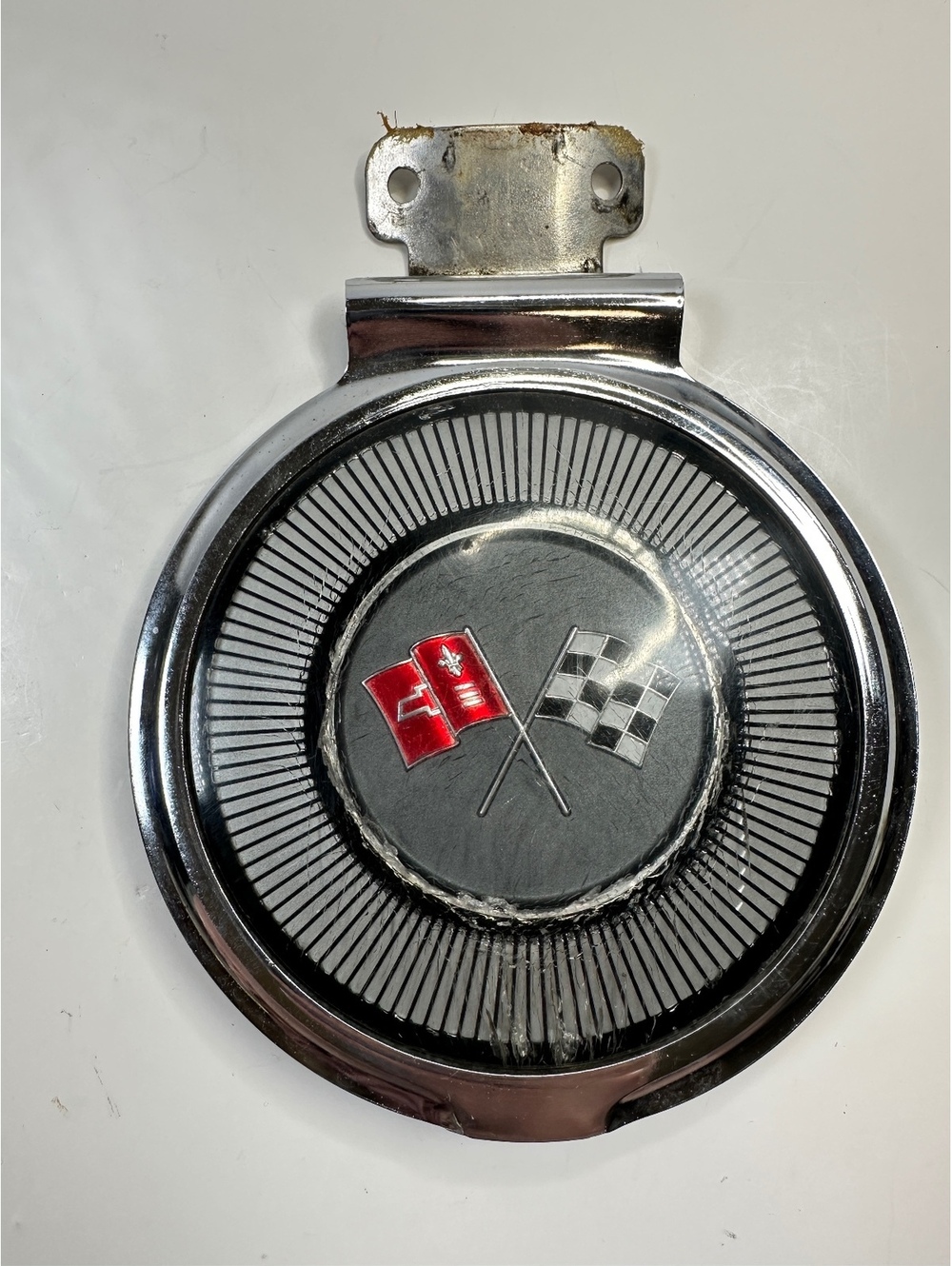 1966 Chevrolet Corvette Gas Lid Assembly C2 Generation Crossed Flags